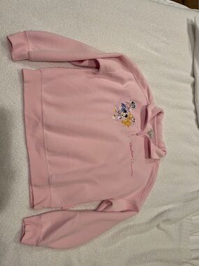 Disney Parks Stoney Clover pink half zip up sweatshirt